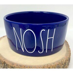 Rae Dunn NOSH Pet Bowl Ceramic Blue Artisan Collection By Magenta Dog Cat Gift